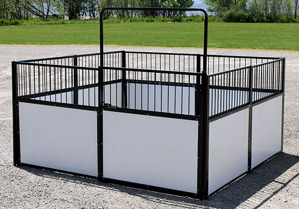 8 ft. W x 8 ft. L Mini Horse Stall w/ Poly
